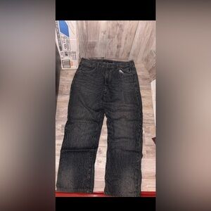 Vintage Y2K Sean John Black Crinkle Wash Baggy Jeans Size 36 Hip Hop Streetwear